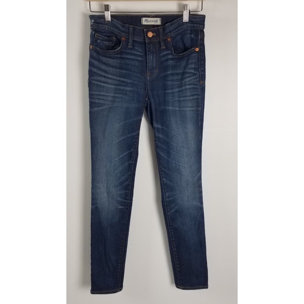 Madewell Women's Sz. 27 Mid Rise Skinny Skinny Light Distressed Jeans